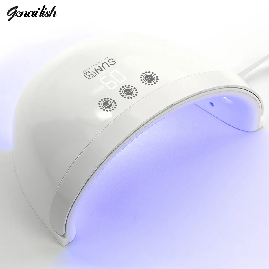Genailish 30 Вт Светодиодный светильник Сушилка для ногтей лампа вулканизации