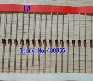 100pcs 1W Zener diode DO-35 1N4735A 6V2 1N4734A 5V6 1N4733A 5V1 1N4732A 4V7 1N4731A 4V3 1N4730A 3V9 1N4729A 3V6