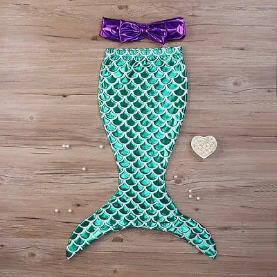 2019 New Kid girls clothes summer dress Children Baby Girls Clothes the Little Mermaid Tail Bikini Suit Swim Costume Cosplay | Детская