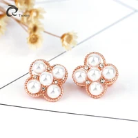 pearl earrings for woman fashion jewelry earrings in clip for no hole high quality jewelry earrings alloy clip ear wholesale