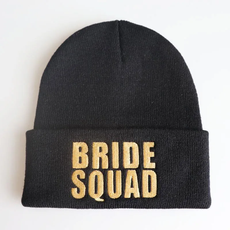 Отряд &quotневеста&quot Зима 2019 вязаные шапки для свадьбы Команда Невесты