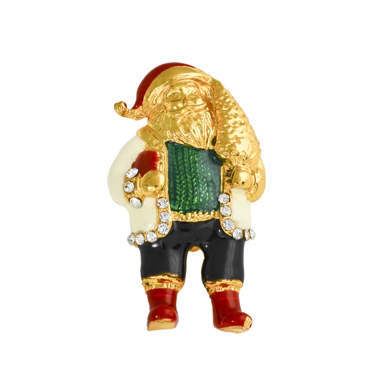 MZC модные броши из цинкового сплава для рождественского мужчины Винтажная брошь