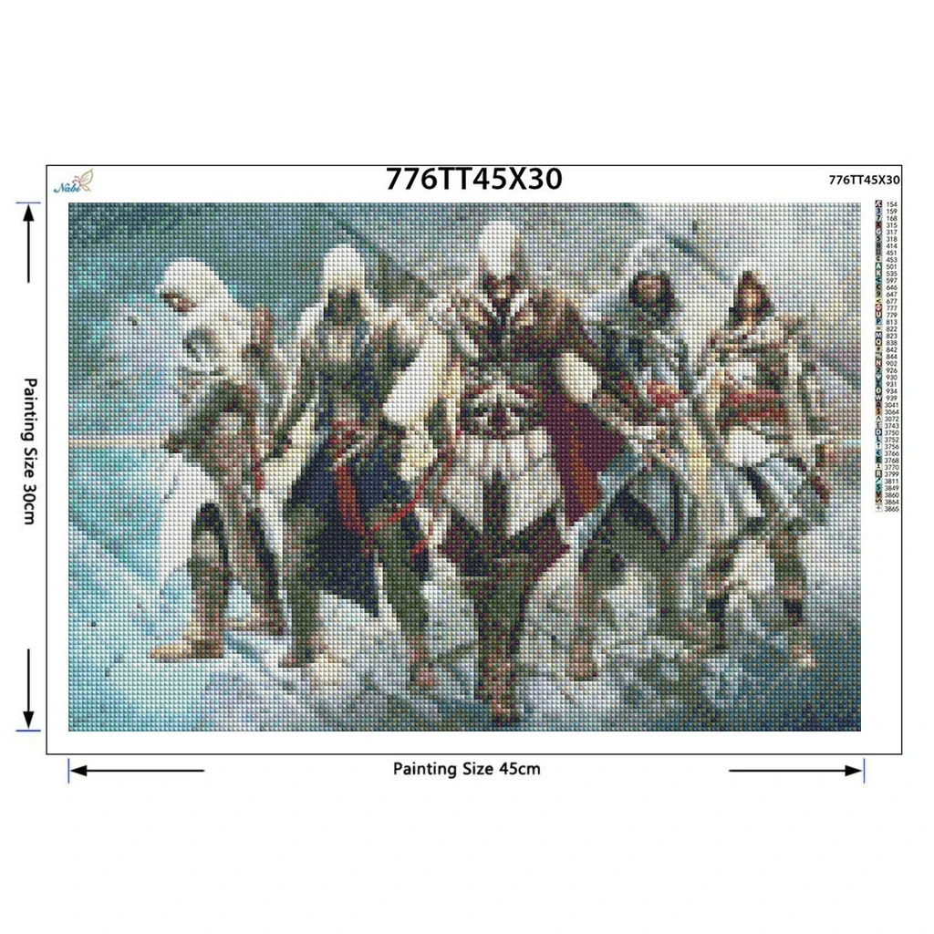 Assassin Creed 5d DIY Алмазная вышивка крестиком наборы полная Алмазная вышивка 5D алмазная рукоделие домашний декор