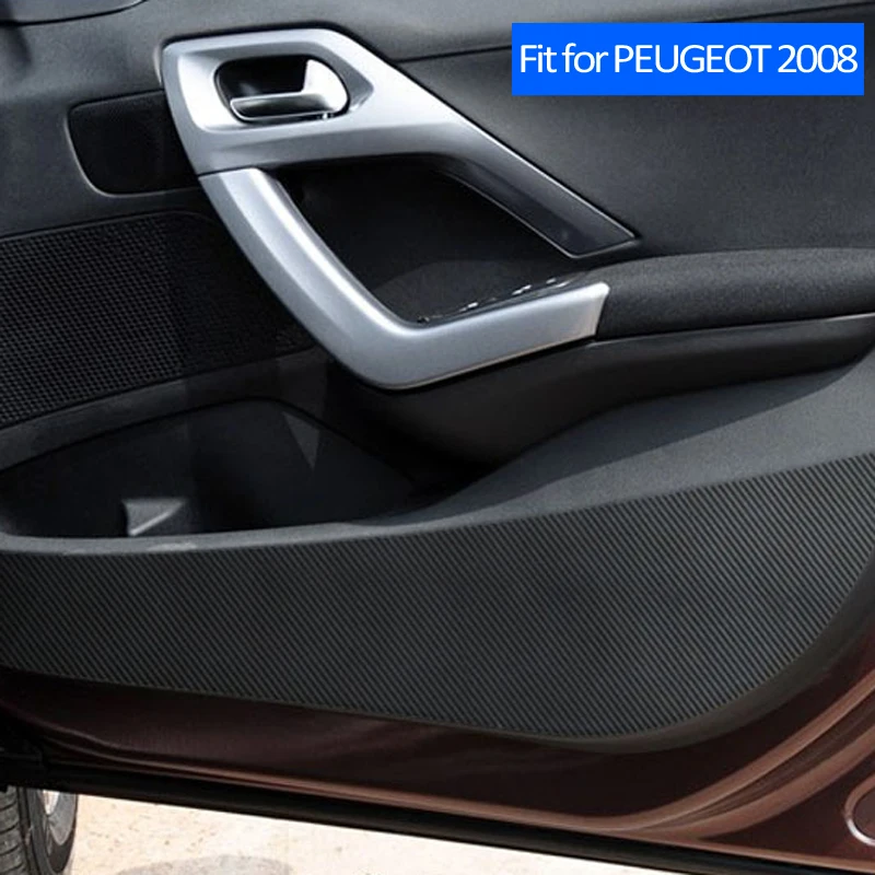 MCrea Авто двери автомобиля анти Kick Pad Коврик наклейки для Peugeot 301 308 408 2008 3008 4008
