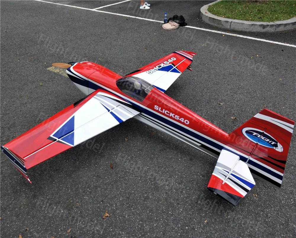 Модель полета Slick 540 78 &quot50CC 7ch Balsa дерево фиксированное крыло газа ARF RC самолет 3D