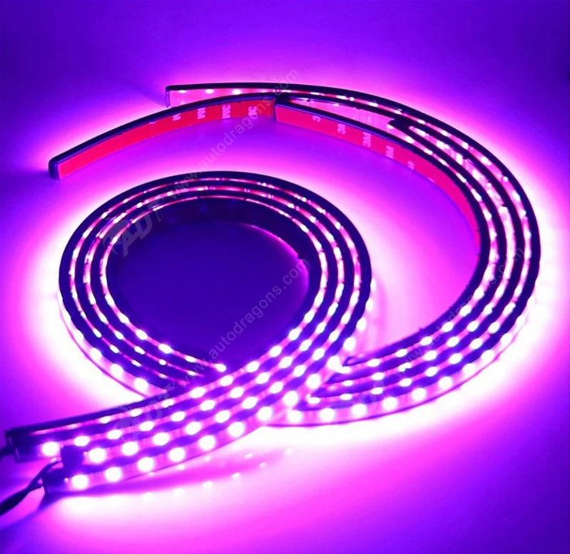 4 шт. автомобильные гибкие светодиодные ленты 120 см + 150 см|lamp auto|car neon lightneon car lighting |