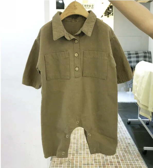 2019 детские модные комбинезоны модная одежда в Корейском стиле для мальчиков и