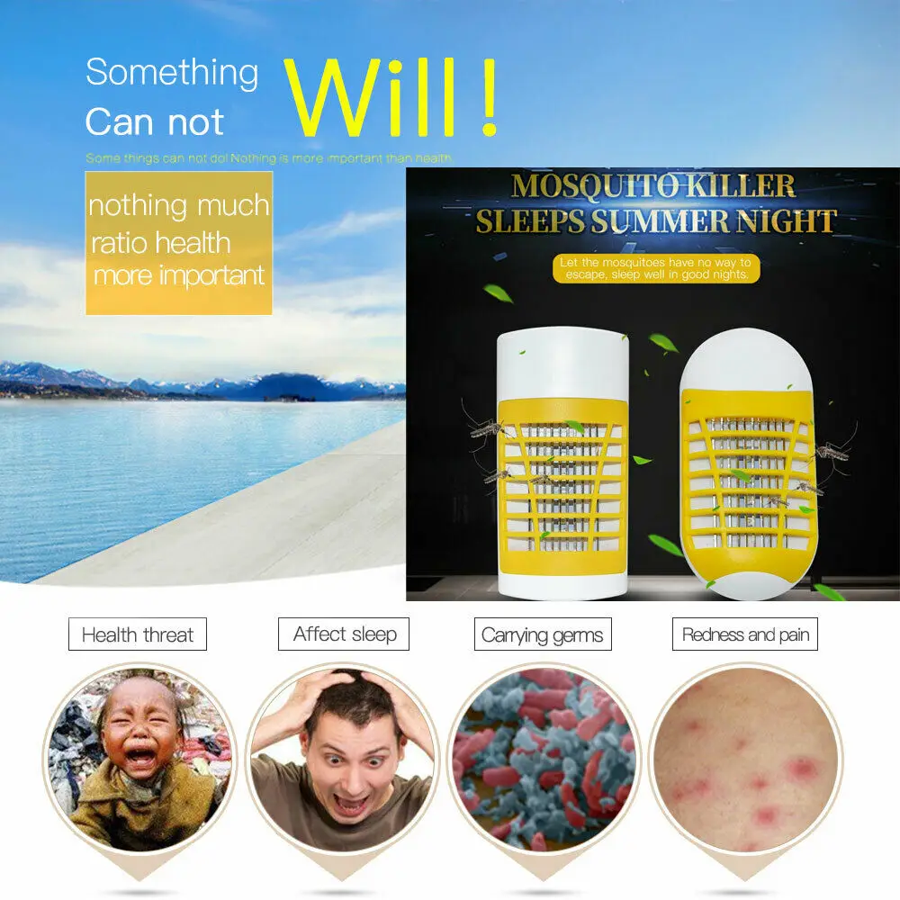Электроника USB москитный убийца СВЕТОДИОДНЫЙ Ночник светильник насекомых