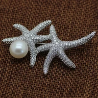 ashiqi new coming natural freshwater pearl brooch handmade flower brooch pin romantic wedding bride bridesmaid jewelry