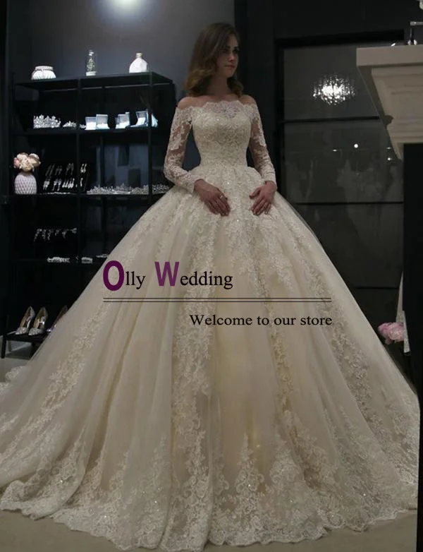 Романтическое бальное платье Свадебные платья Vestido De Novia 2019 кружевное с