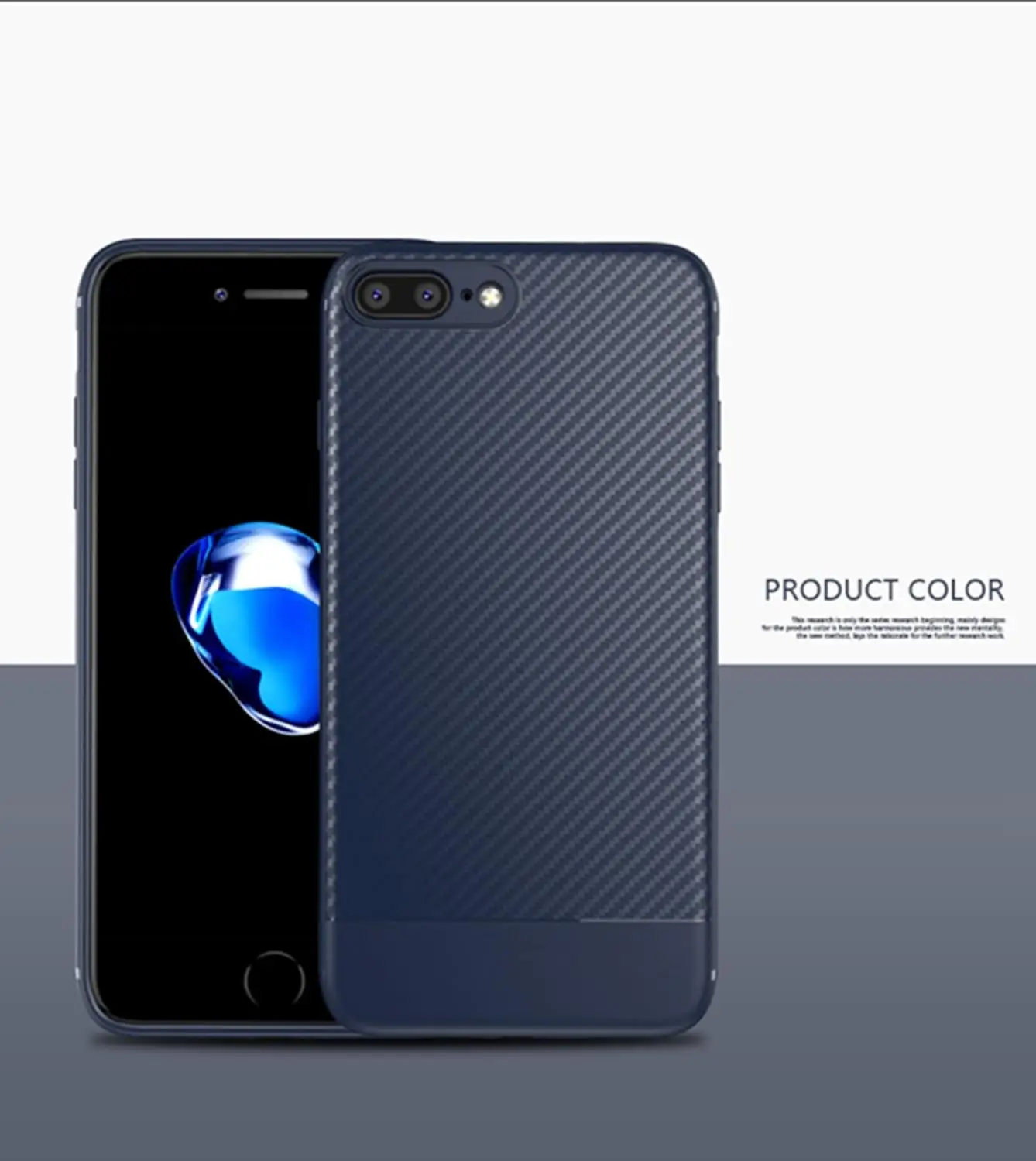 navy blue Чехол из углеродного волокна для iphone X iphone 7 8 plus XR XS Max 11 7 Роскошный чехол для iphone 6S 6 plus iphone 8 XS чехол для Max XR силиконовый - Цвет: navy blue