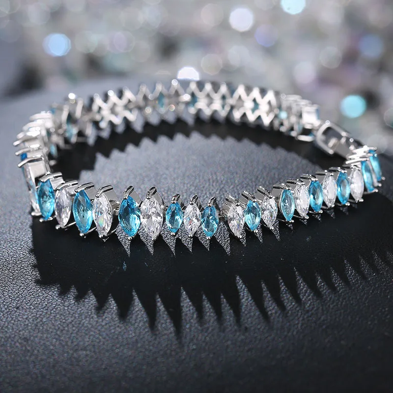 CARSINEL высококачественный браслет с подвесками и Блестящий AAA кубический циркон