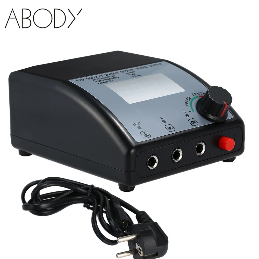 Блок питания цифровой для тату-машинки двойной выход светодиодный светильник