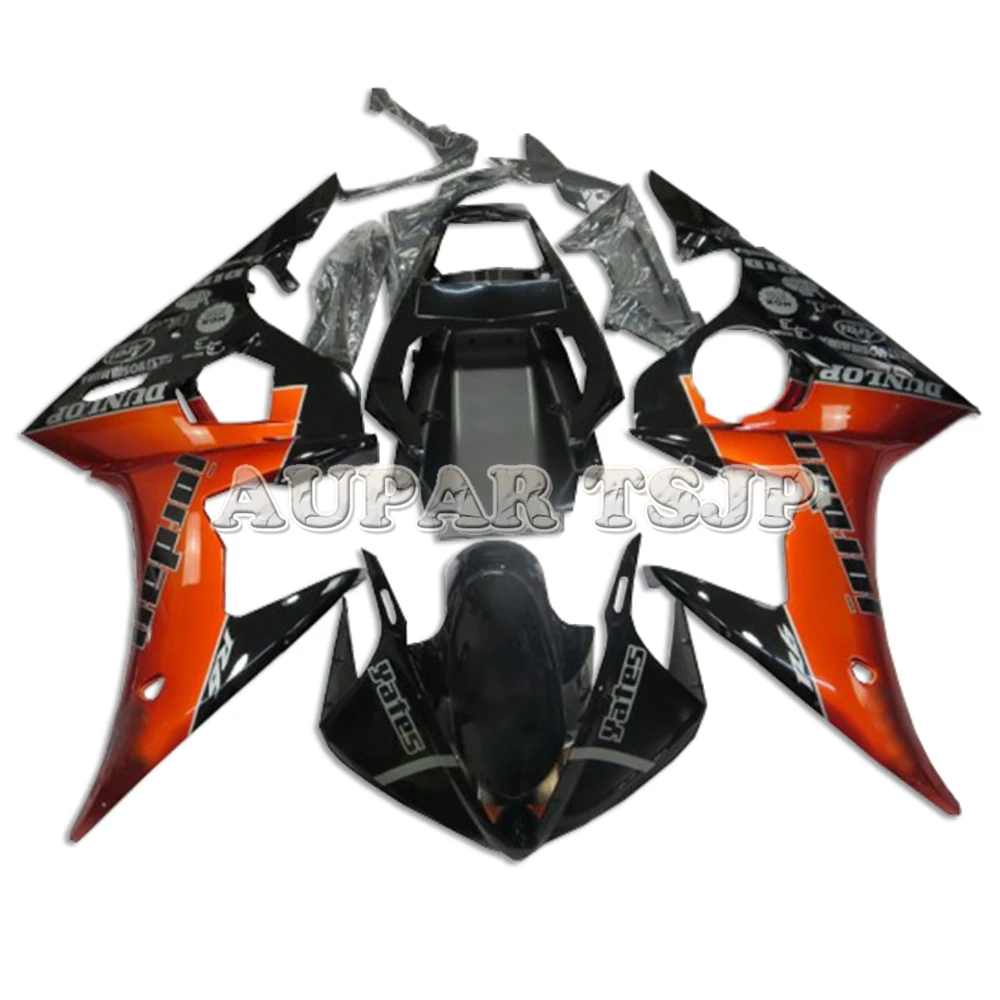 

Orange Black Complete Fairing Kit Cowlings Fit For Yamaha 2003 2004 2005 YZF-600 R6 03 04 05 Sportbike Bodywork Kit