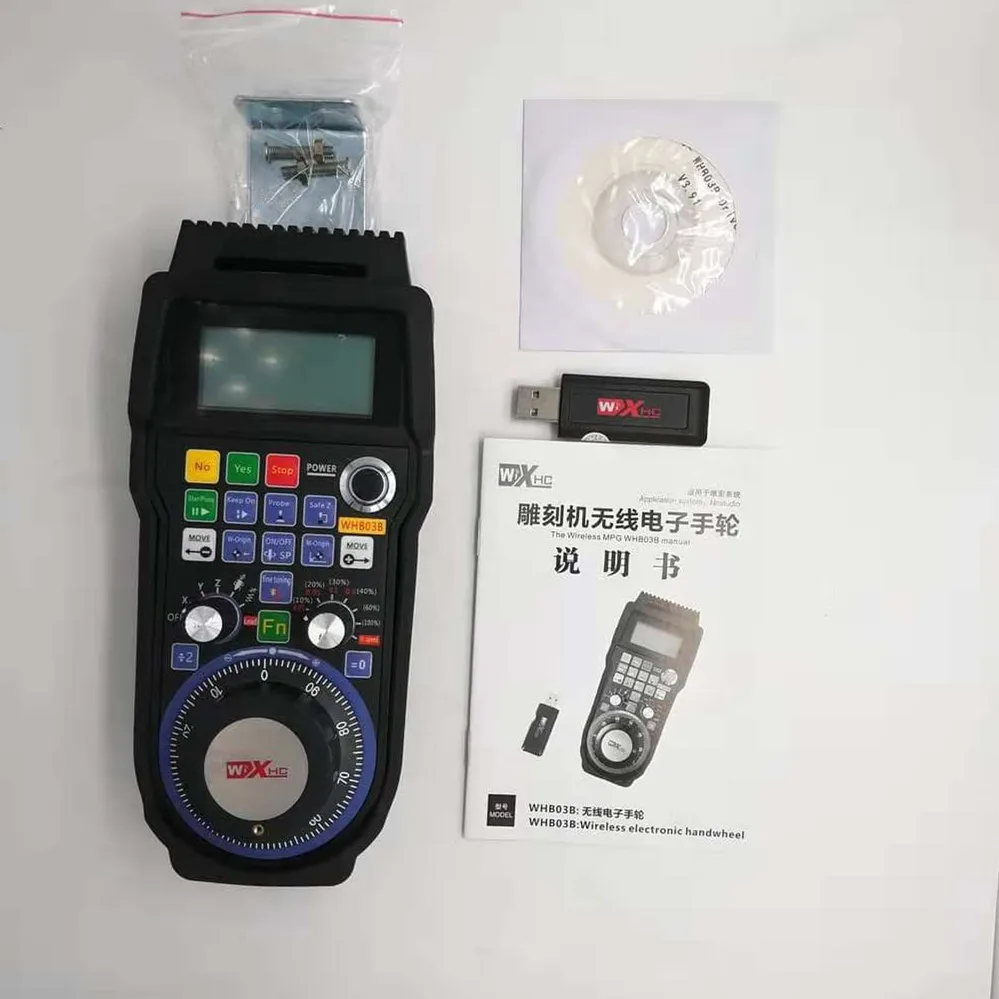 WHB03B беспроводной MPG с USB для фрезерного станка ЧПУ 3 оси 4 eletronic CNC маховик