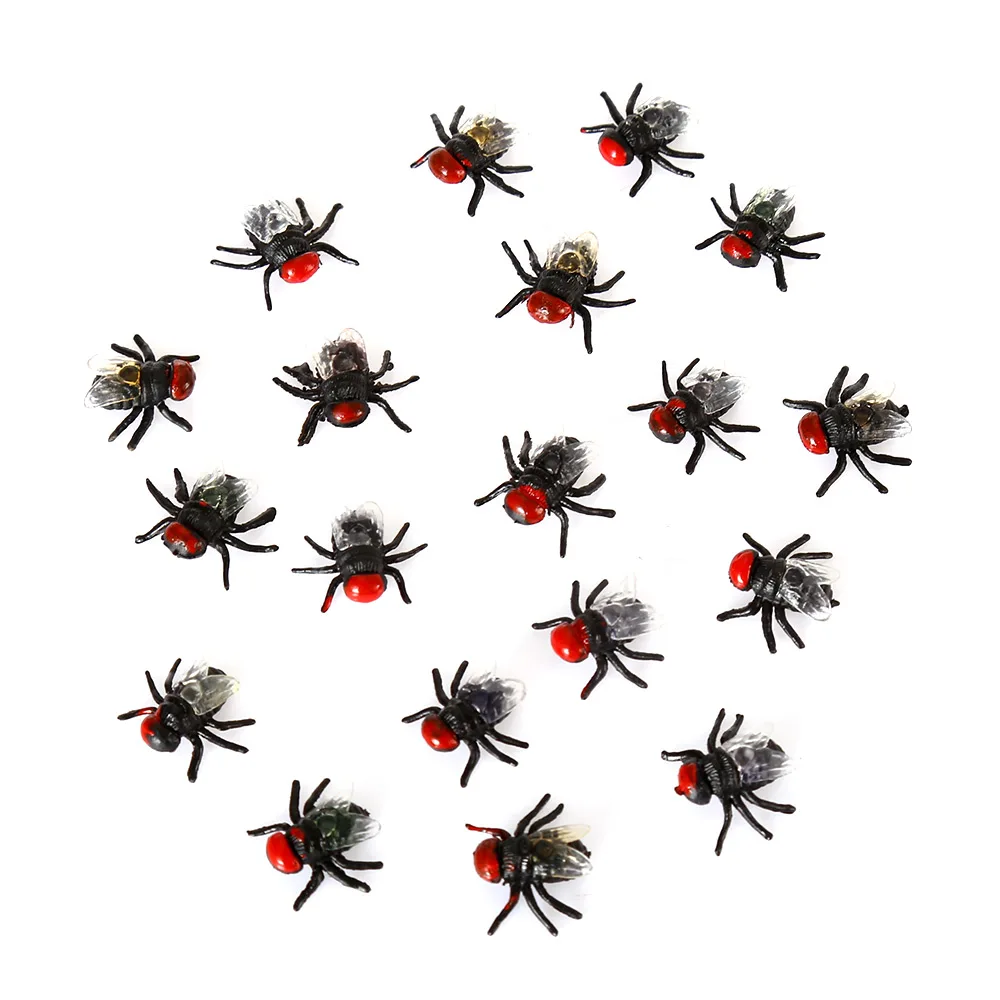 24 шт. поддельные мушки Забавный трюк шутка розыгрыш мухи шутки насекомые на День