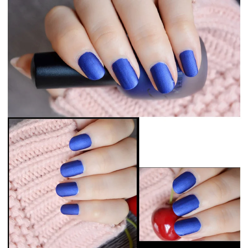 

Matte Nail Polish Long Lasting Nail Art Varnish Dull Manicure Quick Dry Gel Permanent Lacquer SSwell