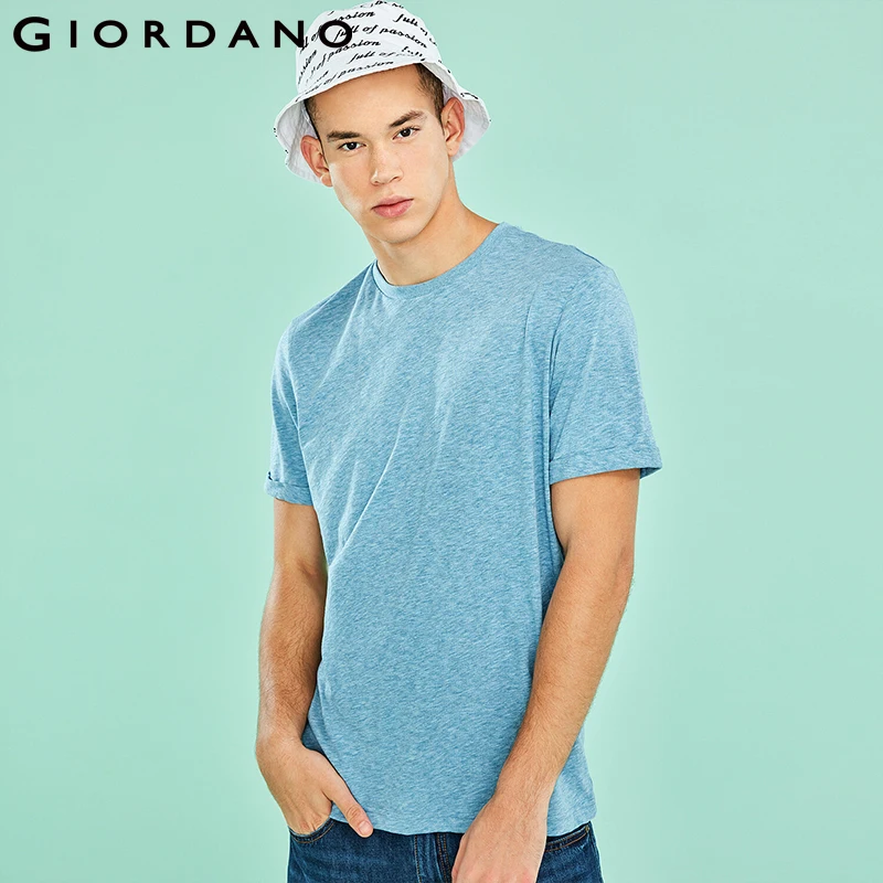 Giordano мужская футболка bamboo с круглым воротом и короткими рукавами из натурального