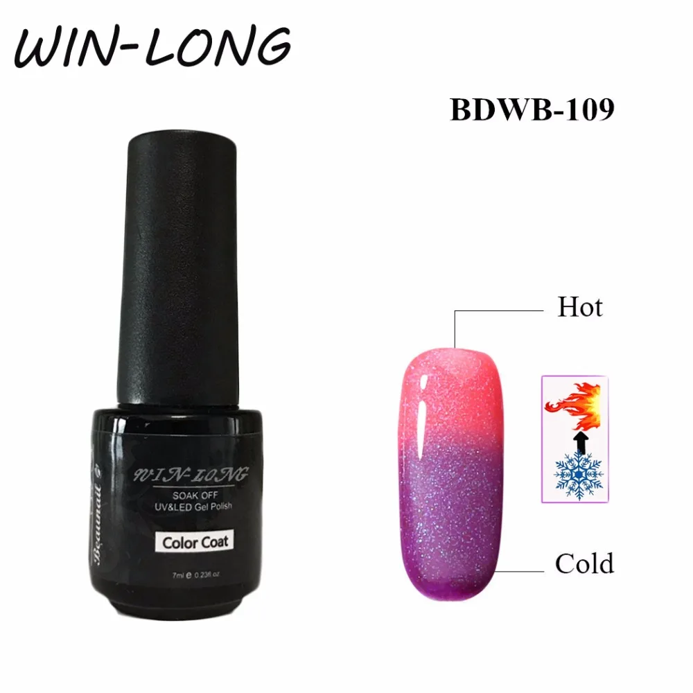 Температура изменить лак для ногтей UV светодиодный Gellak Soak Off Gelpolish Vernis полу