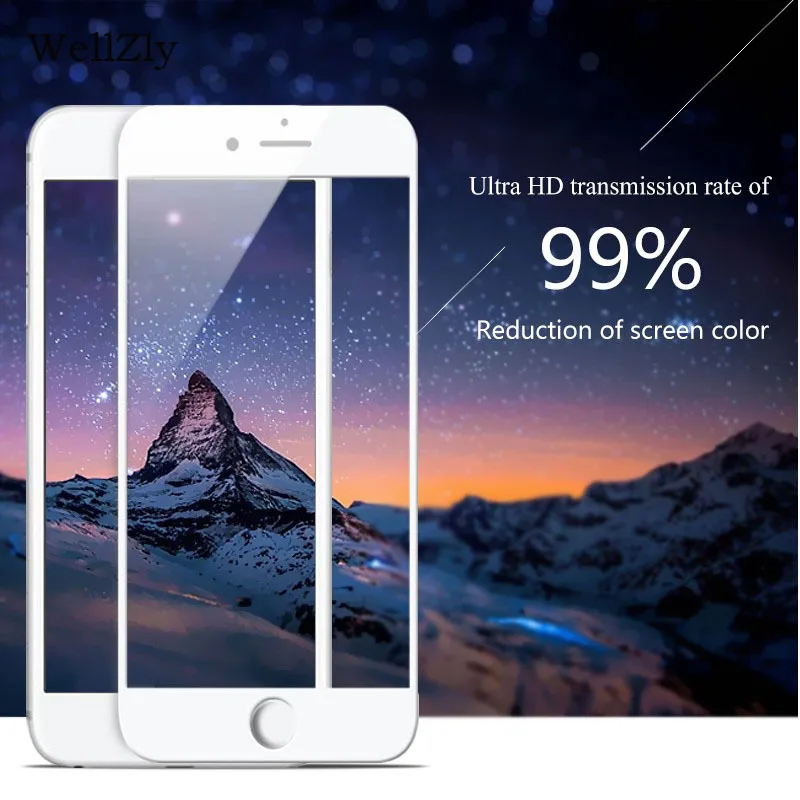 

3D soft curved edge tempered glass on the for iphone 7 8 plus full cover screen protector for iphone 6 6s plus glass film cover