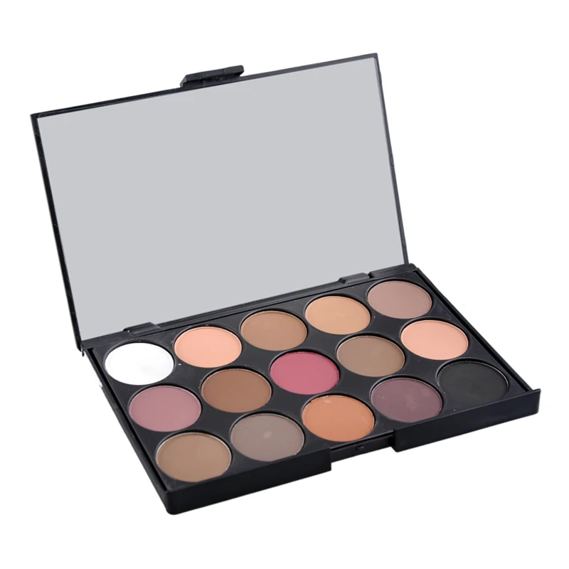 15 цветов Тени для век макияжа Палитра теней основа полноразмерный набор |