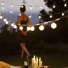 Светодиодная гирлянда с шариками, гирлянда, водонепроницаемая уличная гирлянда, гирлянда для рождества, праздника, свадьбы, вечеринки, уличная декоративная лампа