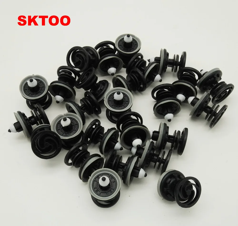 SKTOO 50 шт. авто крепеж дверная доска фиксированный зажим для VW Golf 6 7 Passat B7 Jetta6 Polo T5 A1