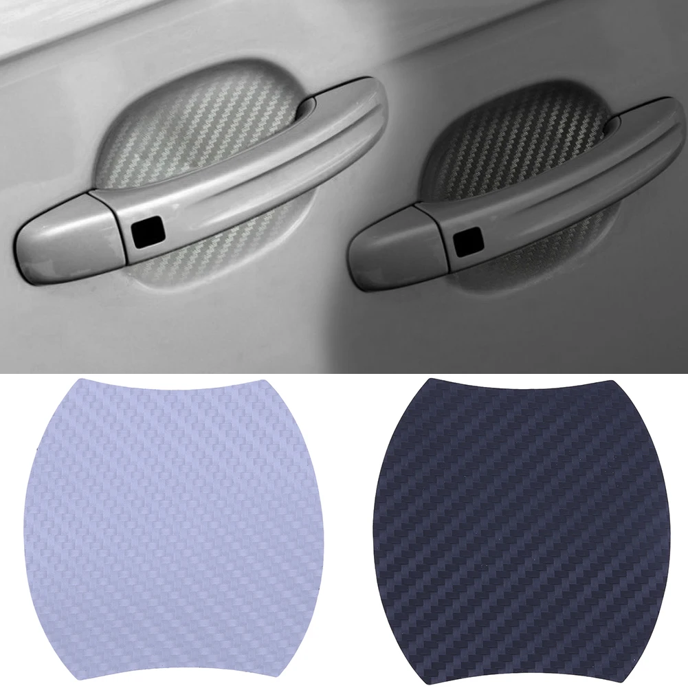 4 шт. Серебристые черные дверные ручки устойчивые к царапинам Стикеры для