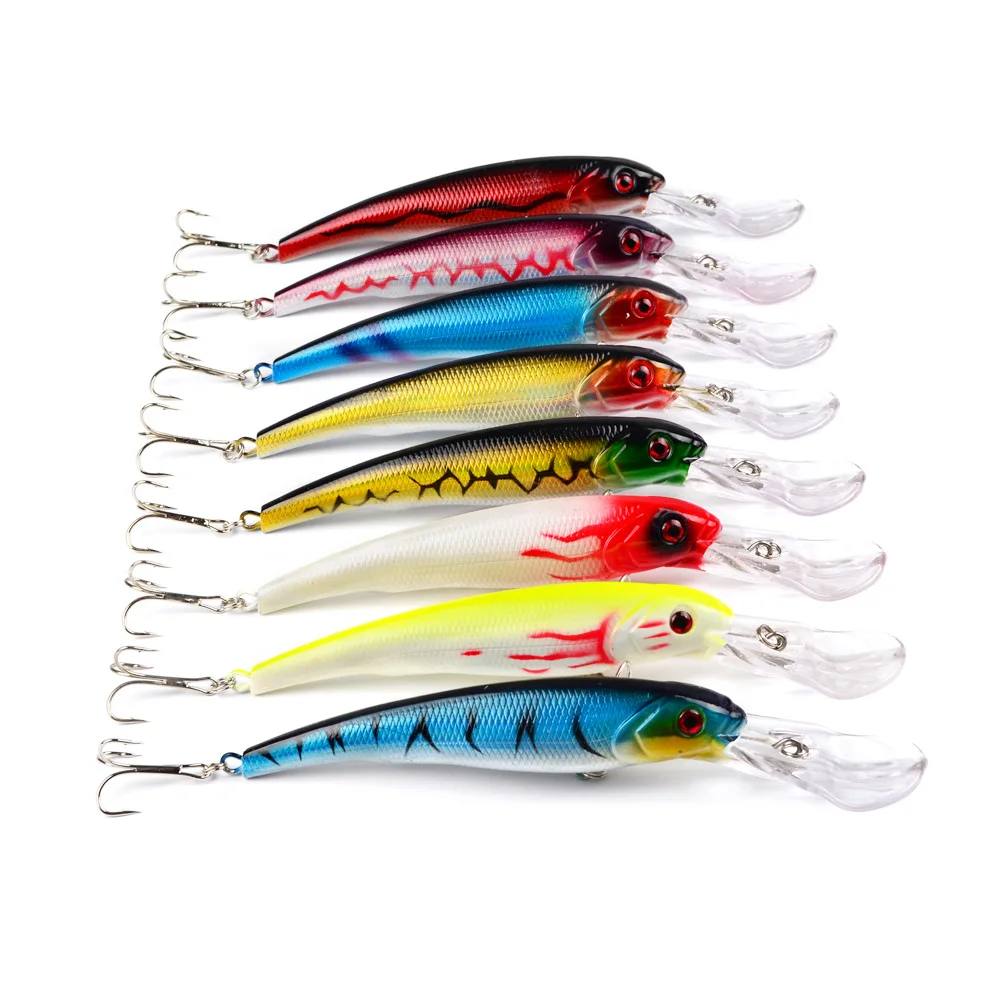 

Minnow Fishing Lure Wobbler 16cm 28g Artificial ABS Hard Bait 3D Eyes Crankbait Lures Pesca For Bass Fishing tackle