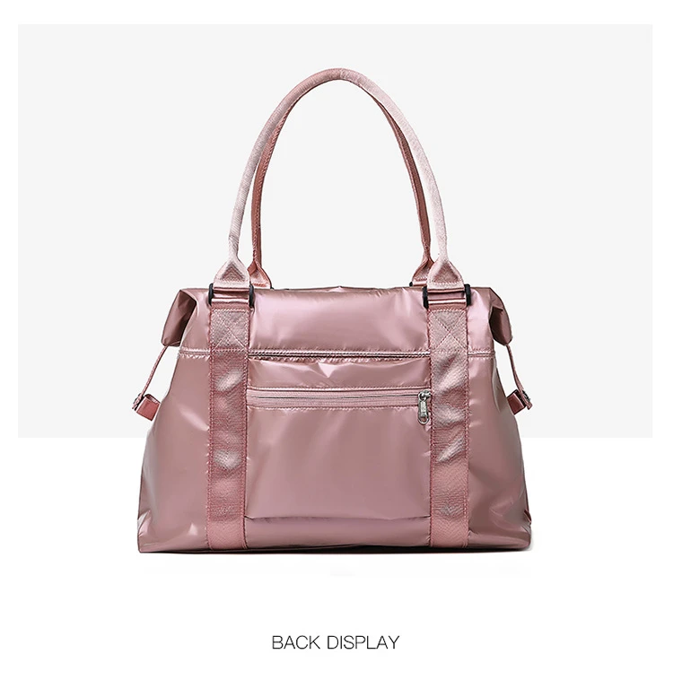 Розовые Оксфордские женские сумки для путешествий, сумки для переноски багажа, портативные сумки для йоги, водонепроницаемые спортивные сумки для спортзала, сумки для коротких поездок, сумки-тоут