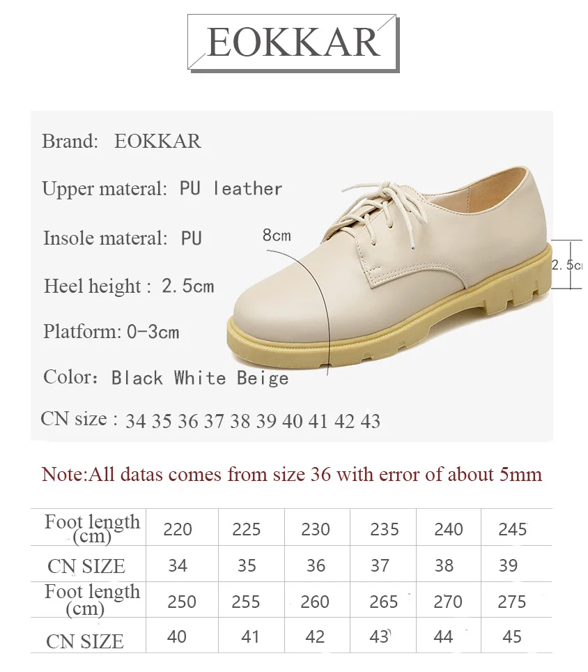 

Eokkar 2019 Women Pumps U Leather Square Heel Casual Spring/autumn Fashion Women Shoes Lace Up Shallow Ladies Shoes Size 34-39