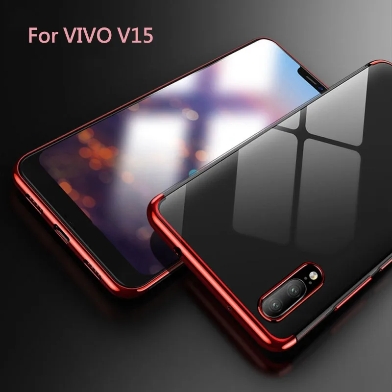 UPaitou роскошная Крышка для Vivo V15 Pro TPU Мягкие силиконовые прозрачные задняя крышка