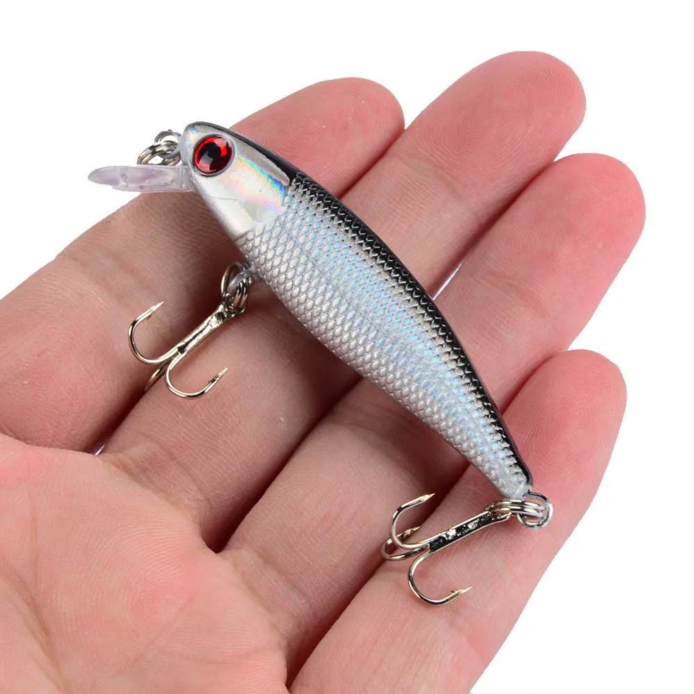 Peche 6 5 см 4 г Рыболовная Приманка Minnow приманка 3D глаза пластиковая жесткая Pesca Isca