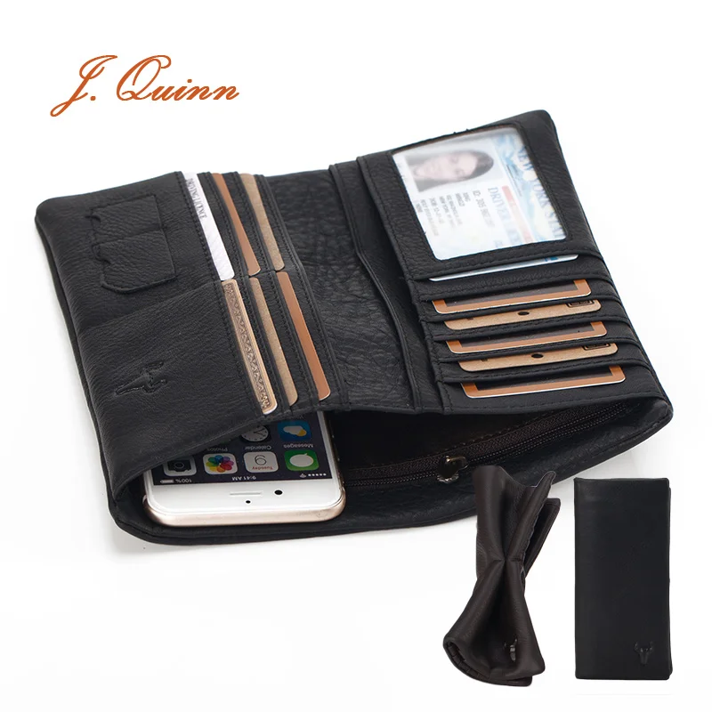 Мужской кошелек из натуральной кожи с карманом на молнии|leather men's wallet|genuine leather men