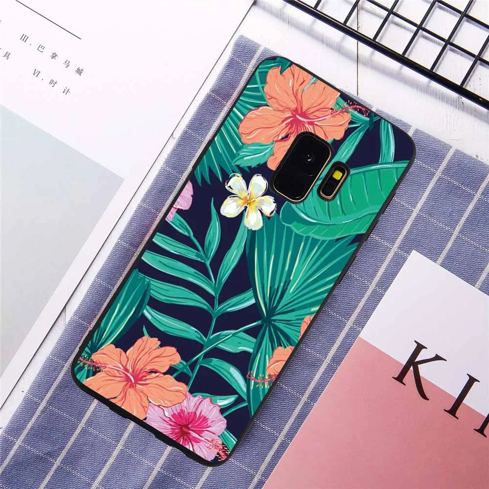 Cases For Samsung A8 2018 A6 Plus A7 A3 A5 2017 A320 A520 A720 Flowers Cat Fish Marble Stars Soft Silicone Phone Bag |