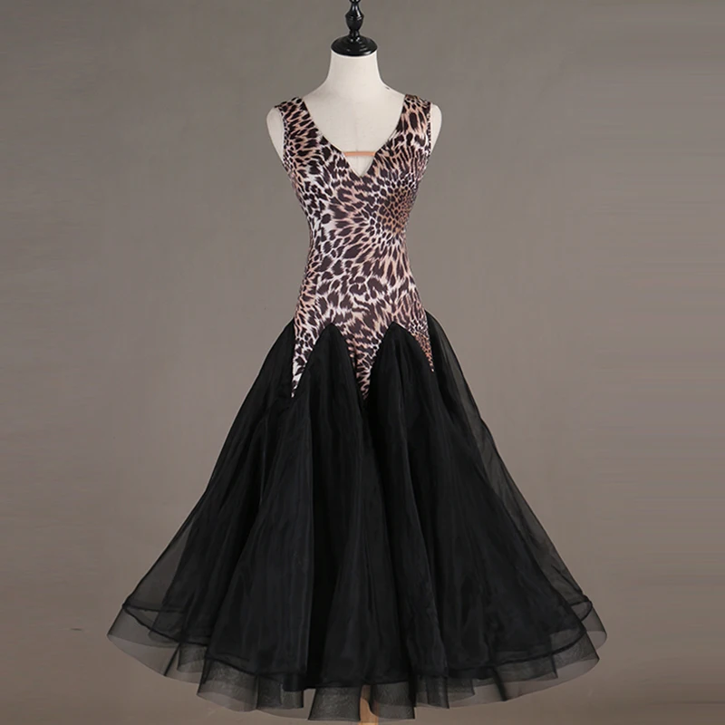 Платье для бальных танцев леопардовое DQL237 | Тематическая одежда и униформа