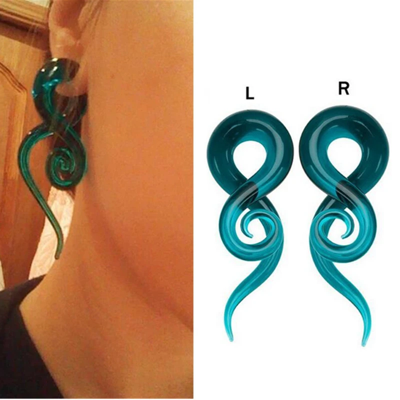 1 пара на возраст от 5 до 12 лет мм Pyrex Стекло Твист Спираль Конус Носилки для