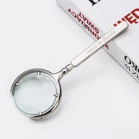 60mm classic russian 8x antique antique metal crafts reading gift glass handheld magnifying glass reading helper