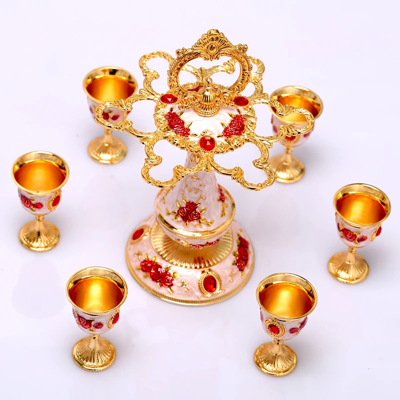 Европейская русская металлическая Подвесная подставка для вина Хрустальный