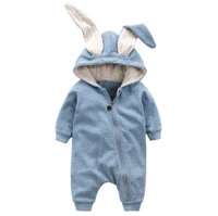 cute rabbit ear hooded baby rompers for babies boys girls clothes newborn clothing infant costume brands jumpsuit baby outfit