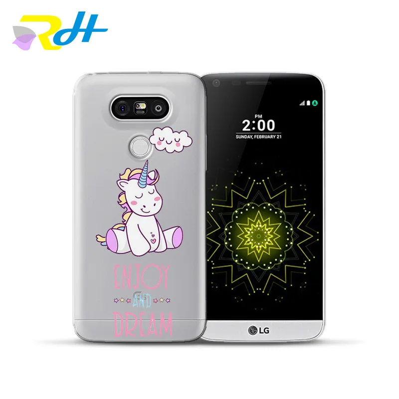 Мягкий чехол для LG G4 G5 G6 с радужным единорогом Q6 Q8 тонкий K4 K7 K8 K10 2017 X Power 2 телефона