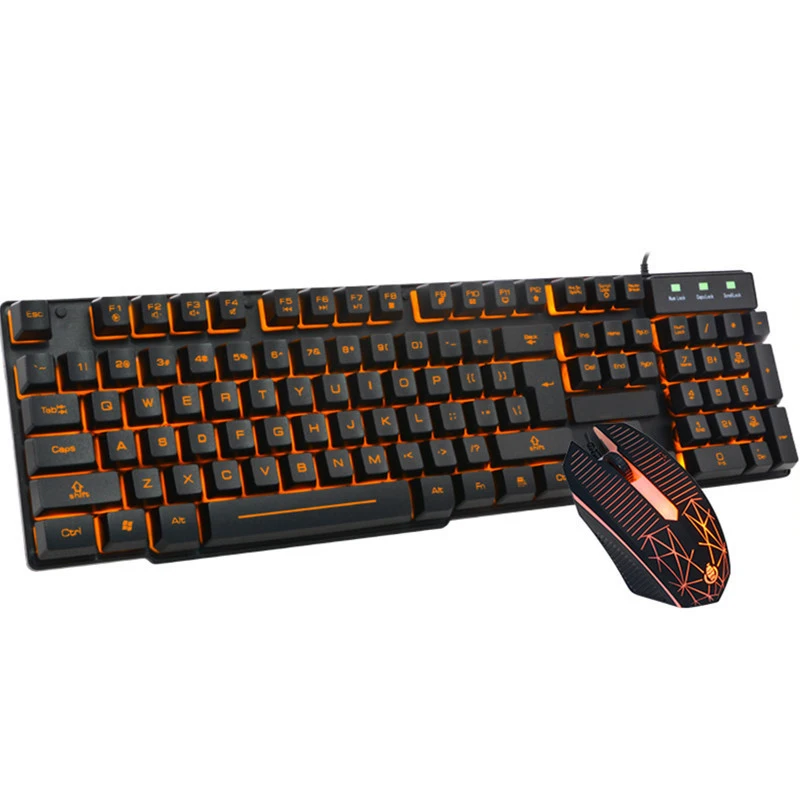 Горячая Распродажа USB игровая клавиатура с кабелем металлическая панель