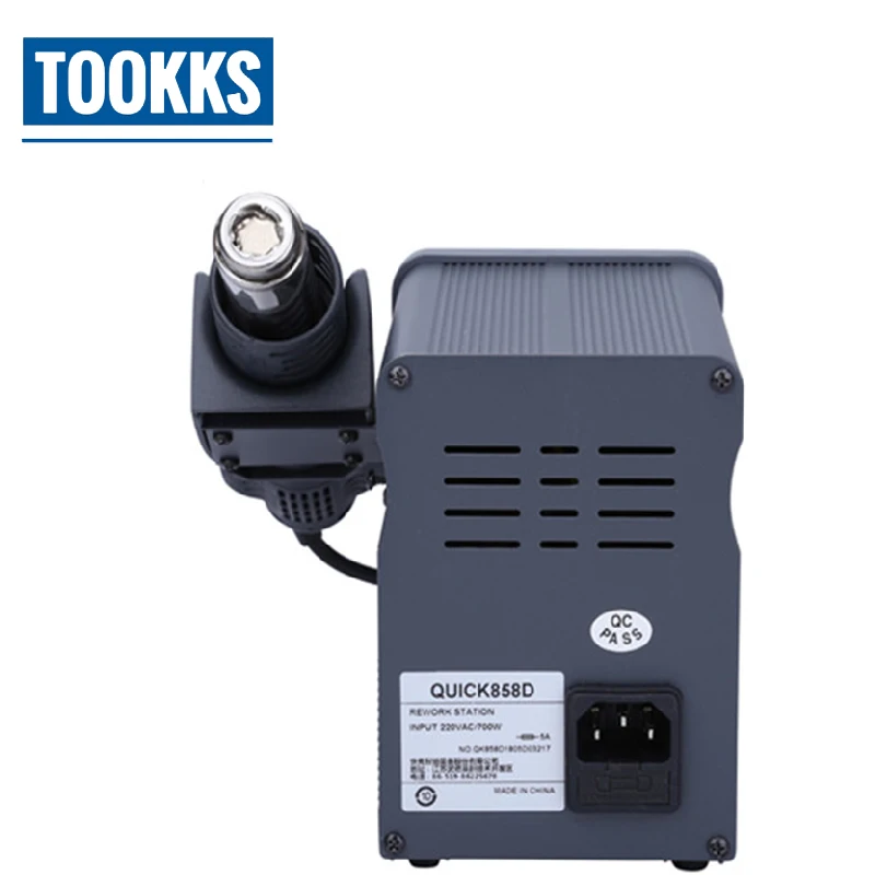 Бессвинцовый тепловой фен QUICK 858D светодиодный цифровой термопистолет с