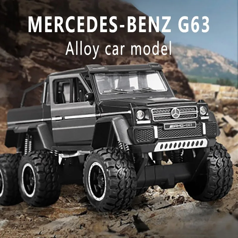 XA3210 big foot Mercedes-Benz g63 пикап шесть колес литая модель машины модель внедорожника модель игрушечный автомобиль модели автомобилей модель автомобиля модель машины модели машин коллекционные машинки