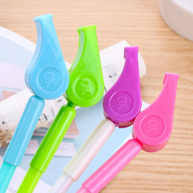 Kawaii Красочные канцелярские Забавные игрушки мельница Whistl гелевая ручка милый