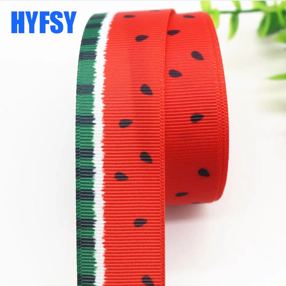 Новинка 7/8 22mm1 '(25 мм) фруктовая красная вишневая серия grosgrain лента 10 ярдов