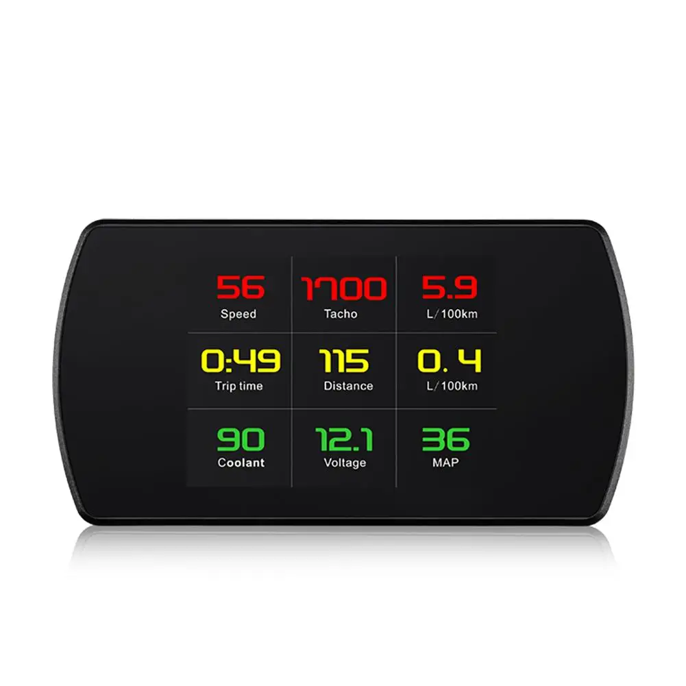 P12 4 2 ЖК дисплей OBD HUD головой вверх Дисплей Цифровой автомобиль Скорость проектор