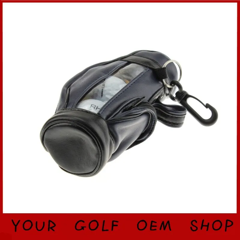 CRESTGOLF PU держатель для мяча гольфа маленький мяч с крючком и 3 шт. тренировочных