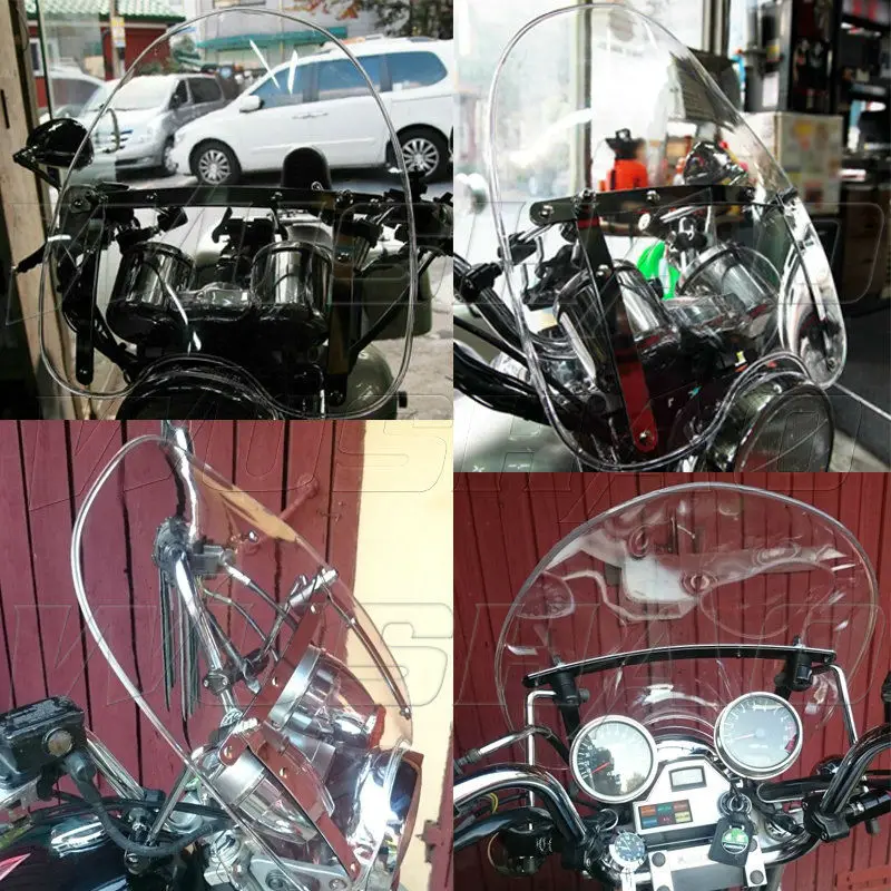 Ветровое стекло мотоцикла для Harley Davidson Fatboy Lo Dyna Fatbob Forty Eight свободный колесо | Козырьки от ветра и ветр. щитки -32701580321