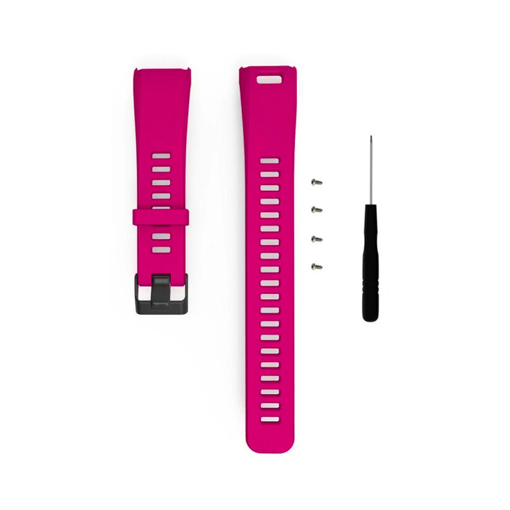 Цветной мягкий силиконовый браслет сменный спортивный ремешок для Garmin Vivosmart HR 145 мм-210 мм ремешок на запястье